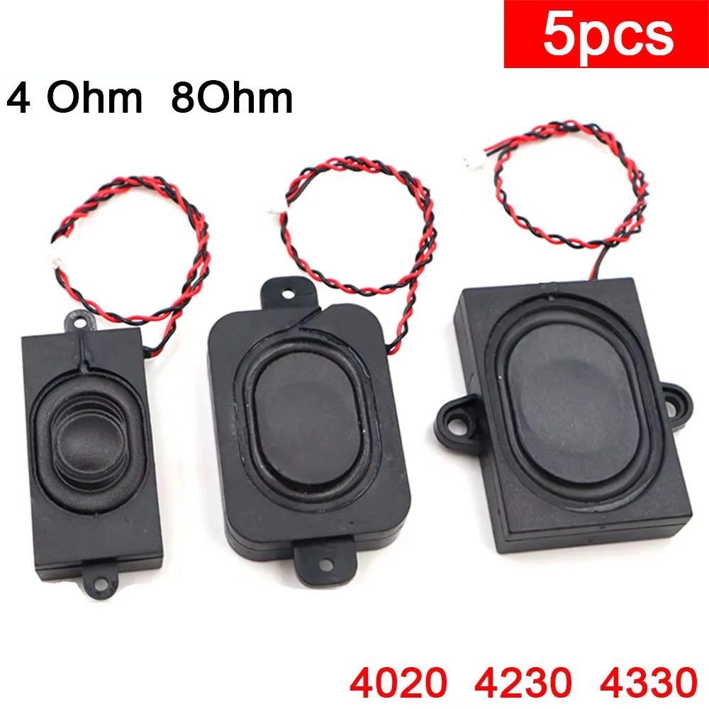 5pcs 8 ohm 4 Ω Cavity Speaker 4020 4230 4330 full requency sound chamber BOX fixed hole voice smart home speaker