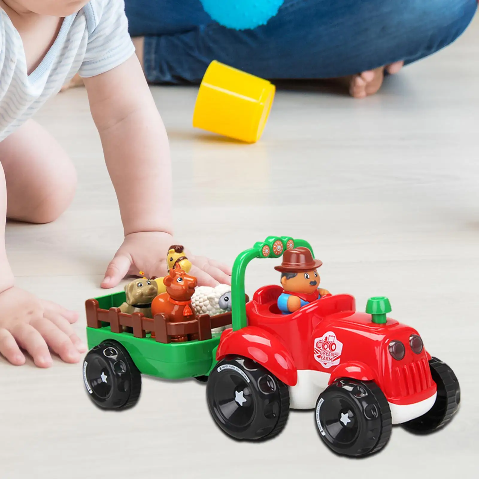 Tractorspeelgoed met boer Interactief fijn motorisch boerderijspeelgoed voor peuters Boer en dieren voor meisjes Jongens Kinderfeest Kleuterschool