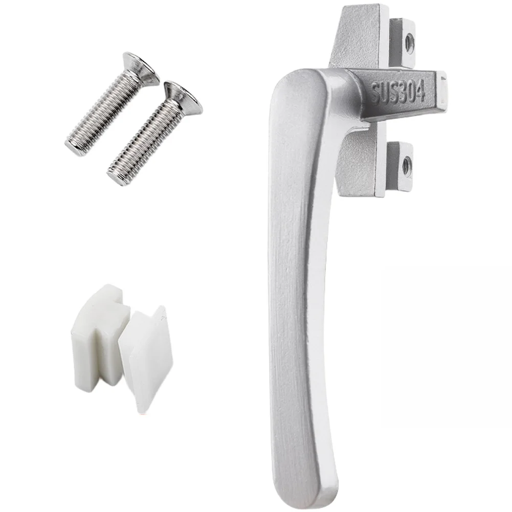 Flat Open External Push Door And Window 7-type Handle Lock Buckle Stainless 38 Type Window Handle For Casement Left Right