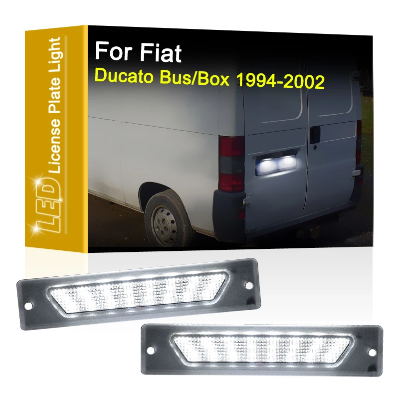 

LED Number Plate Lamp For Fiat Ducato Bus/Box 1994 1995 1996 1997 1998 1999 2000 2001 2002 White License Plate Light Assembly