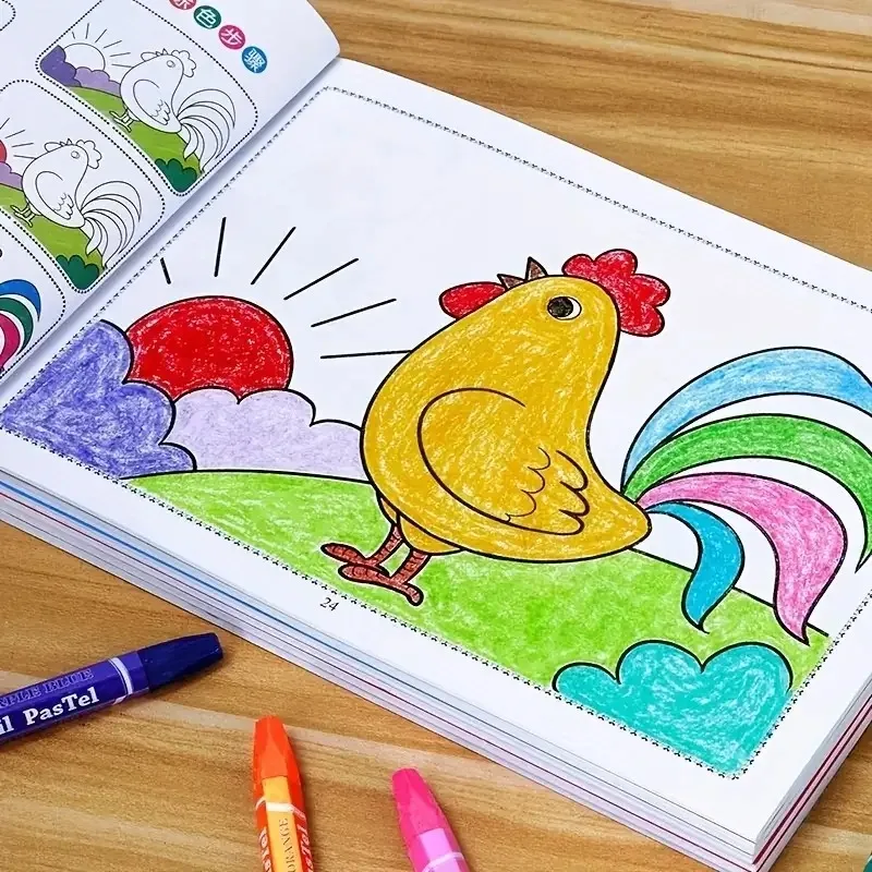 

Children's Graffiti Coloring Kindergarten Baby Enlightenment Picture Book Crayon Coloring Picture Book