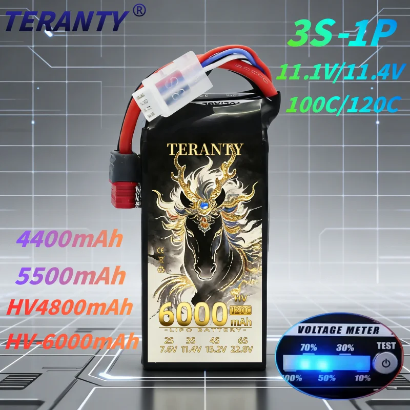 New MJX Hyper Go 10303 10304 12212 14304 14303 14302 14301 Parts RC Car High Speed 3S 11.4V 4400-6000mAh TERANTY Lipo Battery