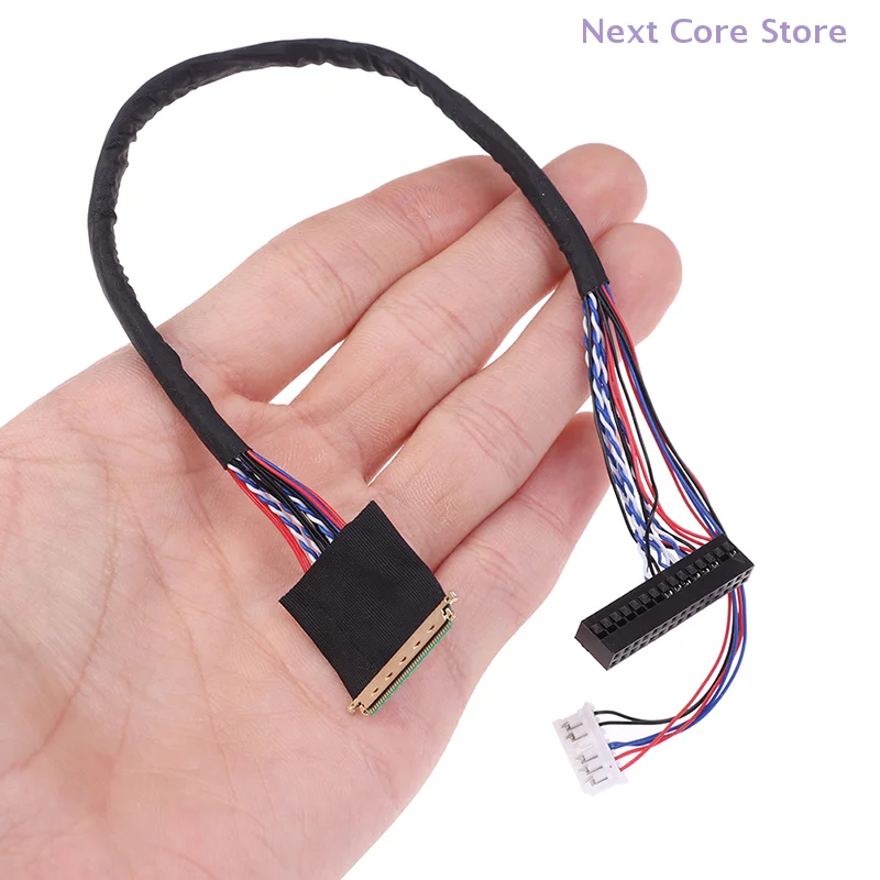 1Pcs 40 Pin 1 Channel 6 Bit LED LCD LVDS Screen Cable For Display