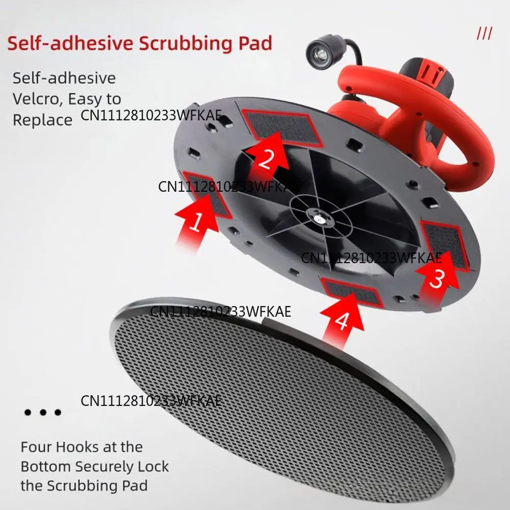 ABS Wall Grinding Disc Floor Smoothing Thicken Widen Concrete Floor Sander Wear-resistant Black White Cement Trowel Plate