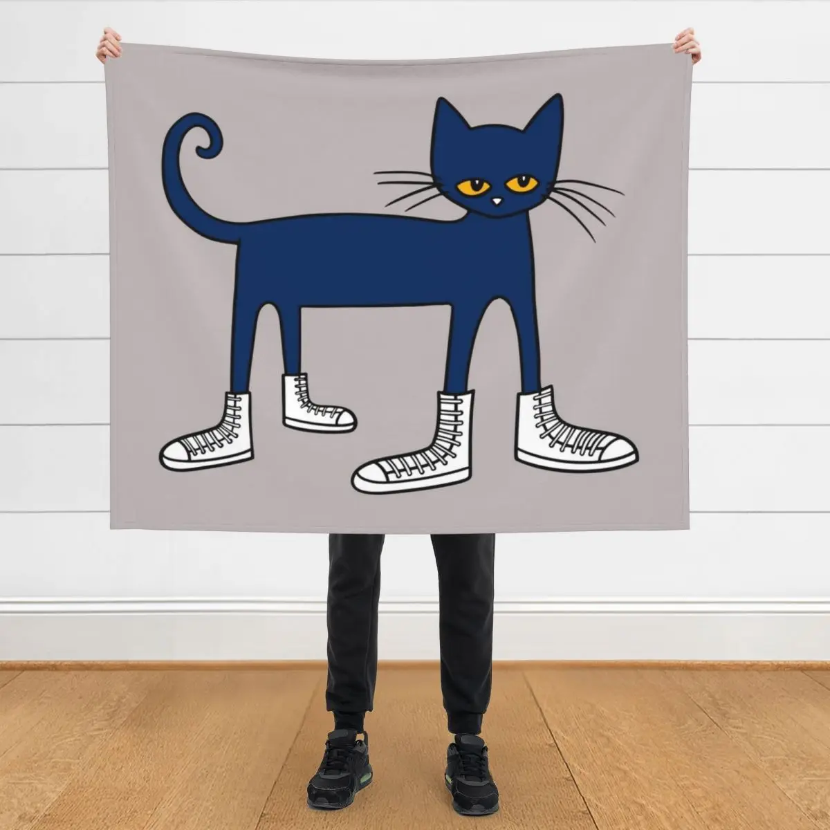 

Pete the Cat: I Love My White Shoes Throw Blanket cosplay anime Flannels decorative Blankets