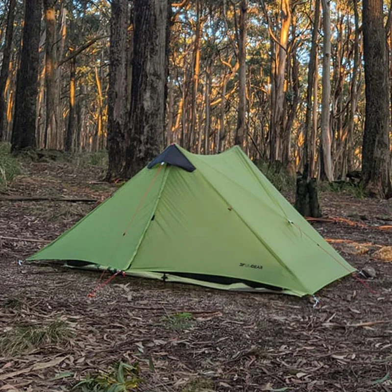 3F UL GEAR LanShan 2 Person Tent Ultralight Outdoor Mountaineering Hiking Fishing Camping 3/4 Season 15D Silnylon Rodless Tent view 5