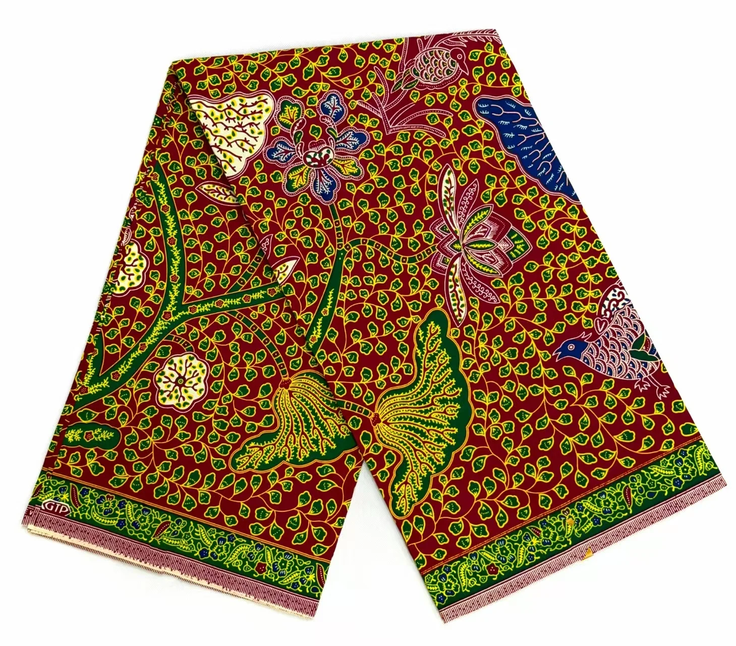 2026 Hot Sale African Wax Printed Fabric, Batik Tissu Pagne Loincloth Classical Design 6 yards for Women Dress TT6