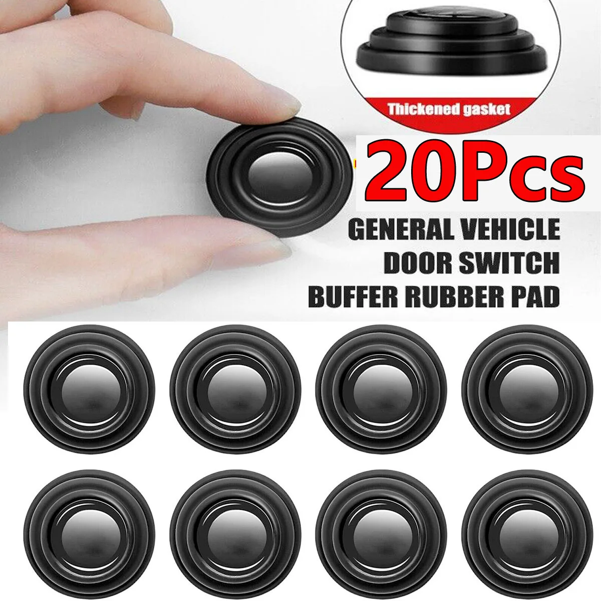 

Universal Car Door Shock Absorbing Gasket Anti-collision Door Sticker Soundproof Crash Pad Shockproof Thickening Cushion Sticker