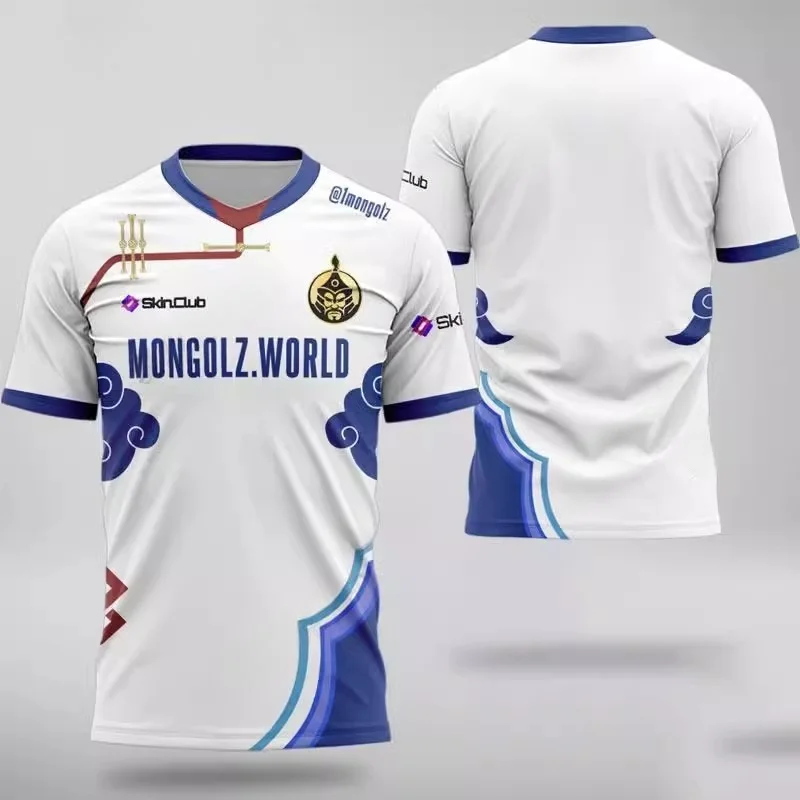 زي فريق المنغولز جيرسي 2025 الجديد CS2 Esports CSGO للتدريب الاحترافي للاعبين للجنسين تي شيرت كبير الحجم لمحبي الألعاب