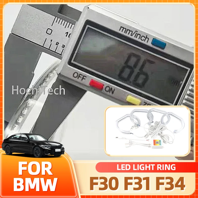 

Glasses Holder APP control RGB Multicolor DTM M style Crystal Led Angel Eyes ring Kit for BMW 3 Series F30 F31 F34 2012 2013