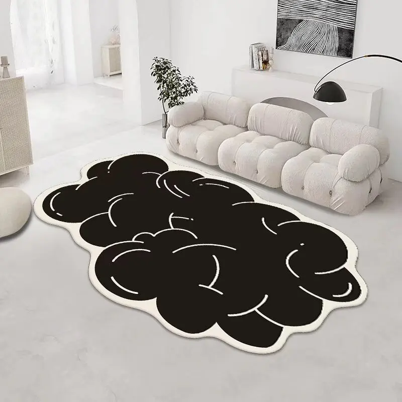 Fashion Irregular Carpets for Living Room Home Decor Soft Fluffy Children Bedroom Rug Short Plush Bedside Floor Large Area Mats