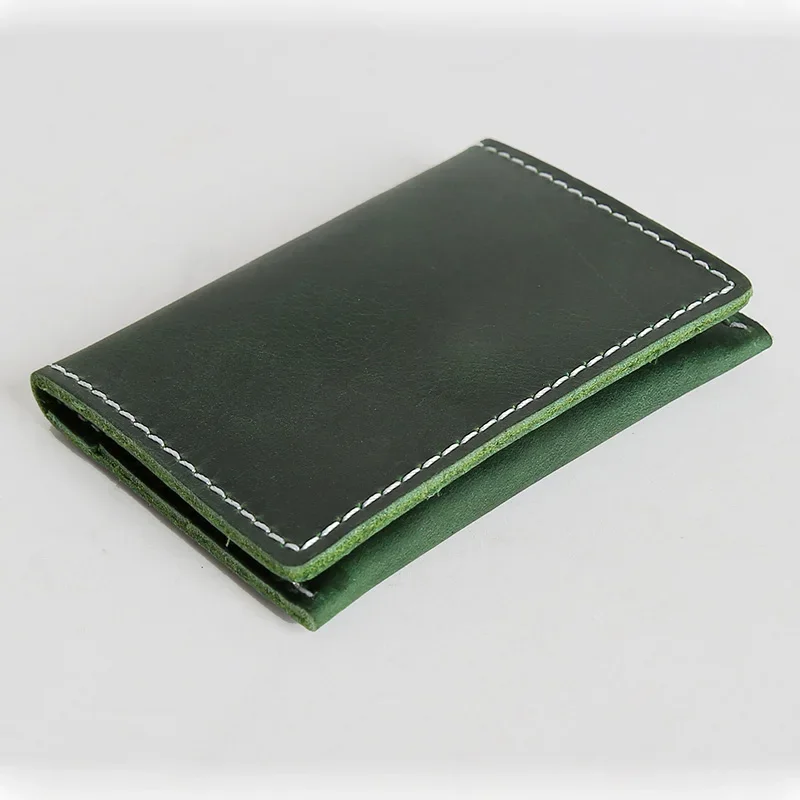 Handmade Leather Credit Card Holder Designer Hasp Car Holder Drivers License Case To Protect Credit Cards