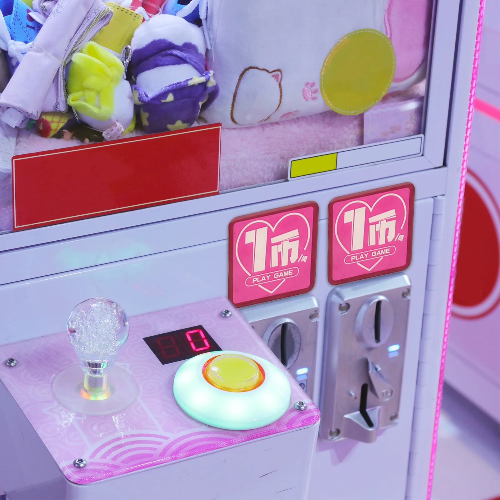 

10Pcs Insert Coin to Play Game Sticker Bold Colorful Decals for Supermarket Shopping Mall Gaming Setup Insert Coin Decals