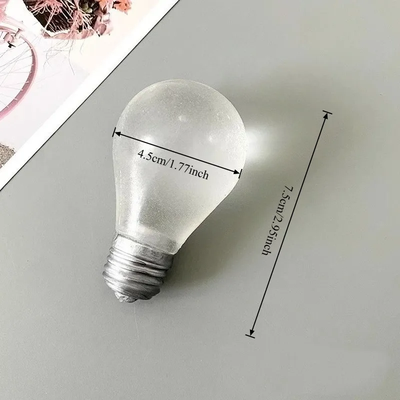 Squishy Light Bulb Maltose Luminous Squeeze Toy Slow Rebound Sensory Fidget Toy Anxiety Relief Novelty Funny Decompression Gift image 6