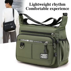 Men's Messenger Bag Crossbody Shoulder Bags Men Small Sling Pack For Work Business Waterproof Oxford Packs Satchel Purse