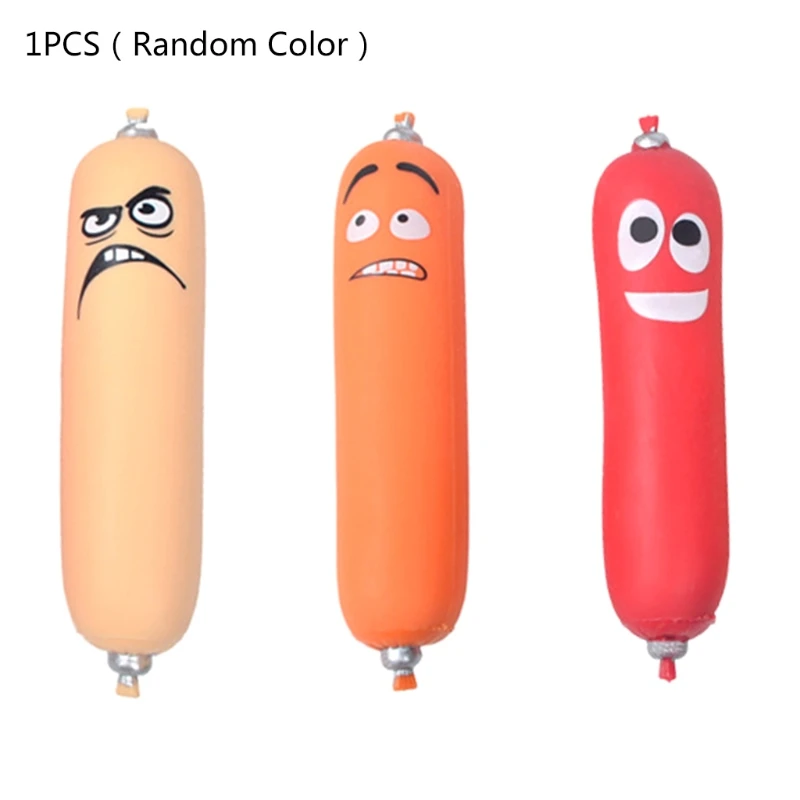 Stress Relief Toy Sausage Calming Sensory Shape Fun to Stretch and Increase for Focus 1pcs Autism Kids