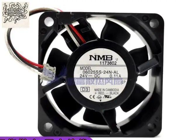 

Ltsf For NMB 06025SS-24N-AL DC 24V 0.11A 60x60x25mm 3-Wire Server Cooling Fan