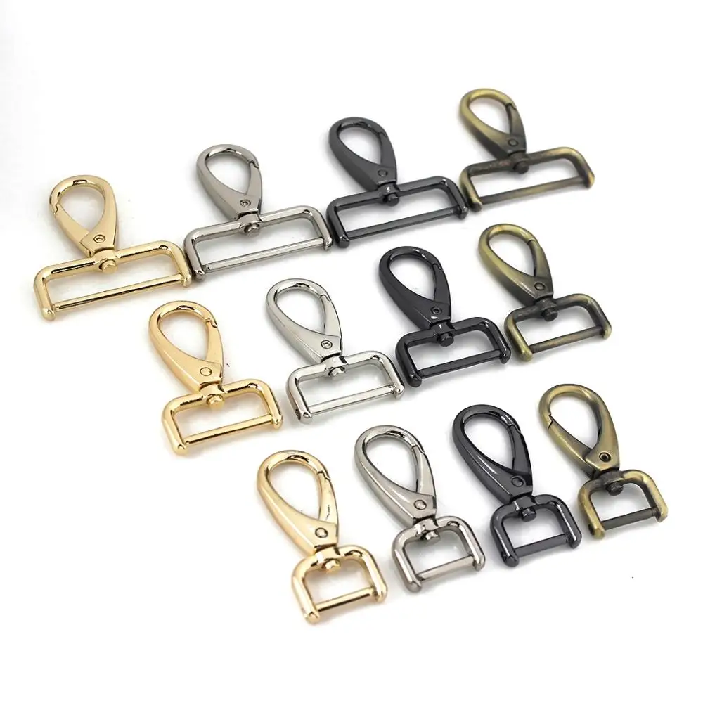 1 Peça Mosquetão de Metal Destacável com Gancho de Engate Rápido e Fecho para Artesanato em Couro, Peças para Alças de Bolsa e Acessórios para Coleiras de Animais de Estimação