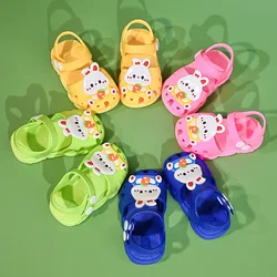 Cartoon Rabbit Sandals Summer Baby Girls' Shoes Home Anti Slip Infant Girl‘s Sandal Soft Sole Beach Kids Shoes