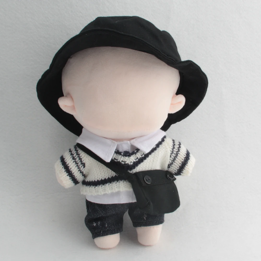 Fashion Doll Clothes for 20cm Idol Dolls Accessories Plush Doll\'s Clothing Sweater Vest Stuffed Toy Dolls Outfit for Korea Dolls