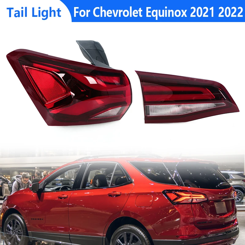 Car LED Tail Lights For Chevrolet Equinox 2021 2022 Rear Turning Signal Stop Lamp Warning Brake Light Taillights Car Accessories