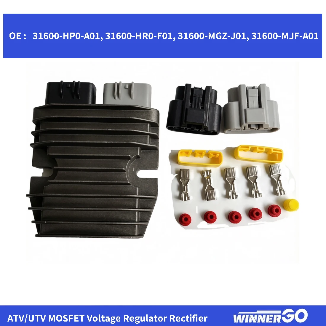 MOSFET Voltage Regulator Rectifier for Honda TRX420 Rancher TRX500 Foreman TRX680 Rincon Pioneer 700 SXS700M4 2014-2017 12V 14.7