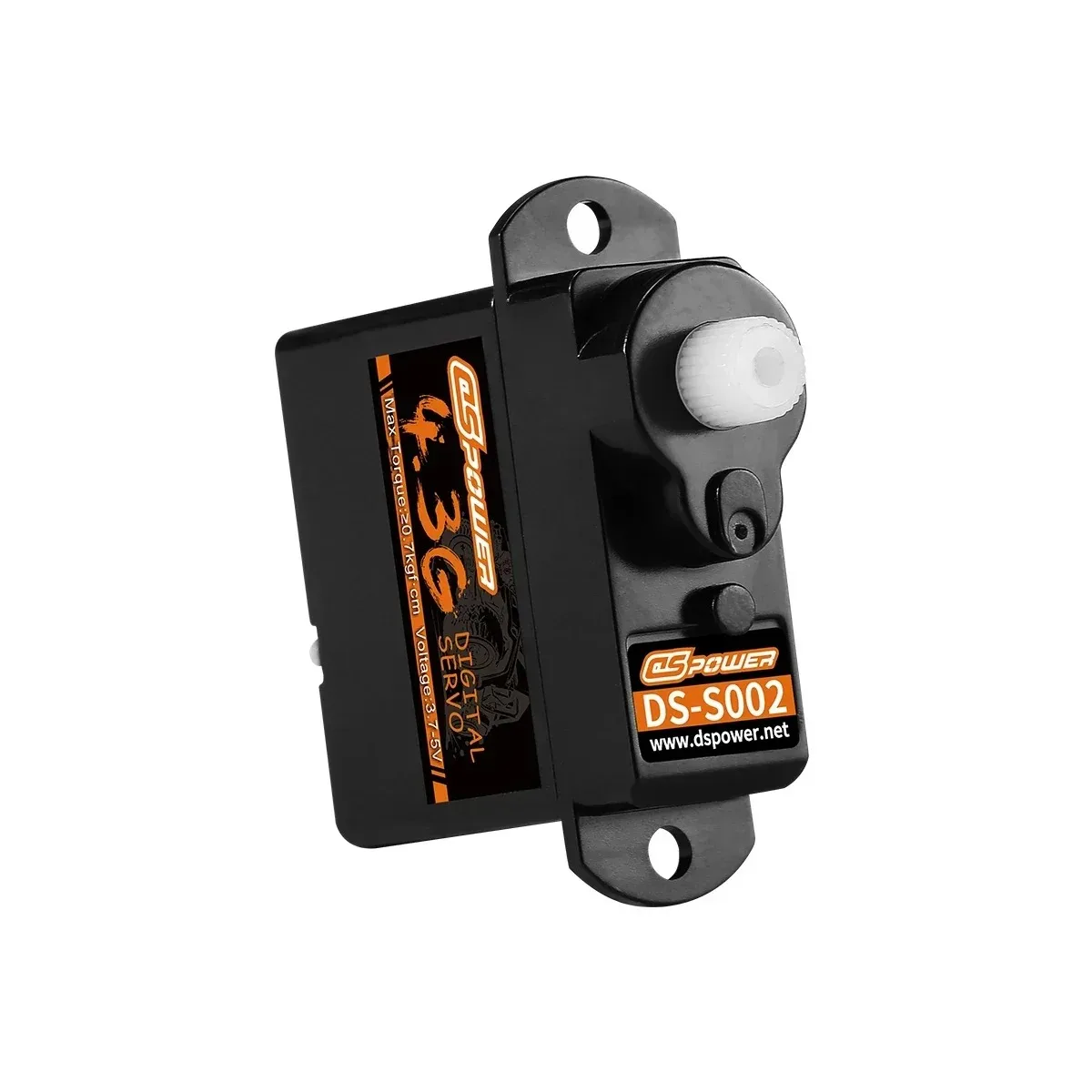 DSPOWER 4.3G Plastikowo-Metalowe Serwo Cyfrowe z Złączką JR/JST do Mini Samochodów RC, Samolotów Stałopłatowych, Helikopterów, Robotów i Akcesoriów do Zabawek