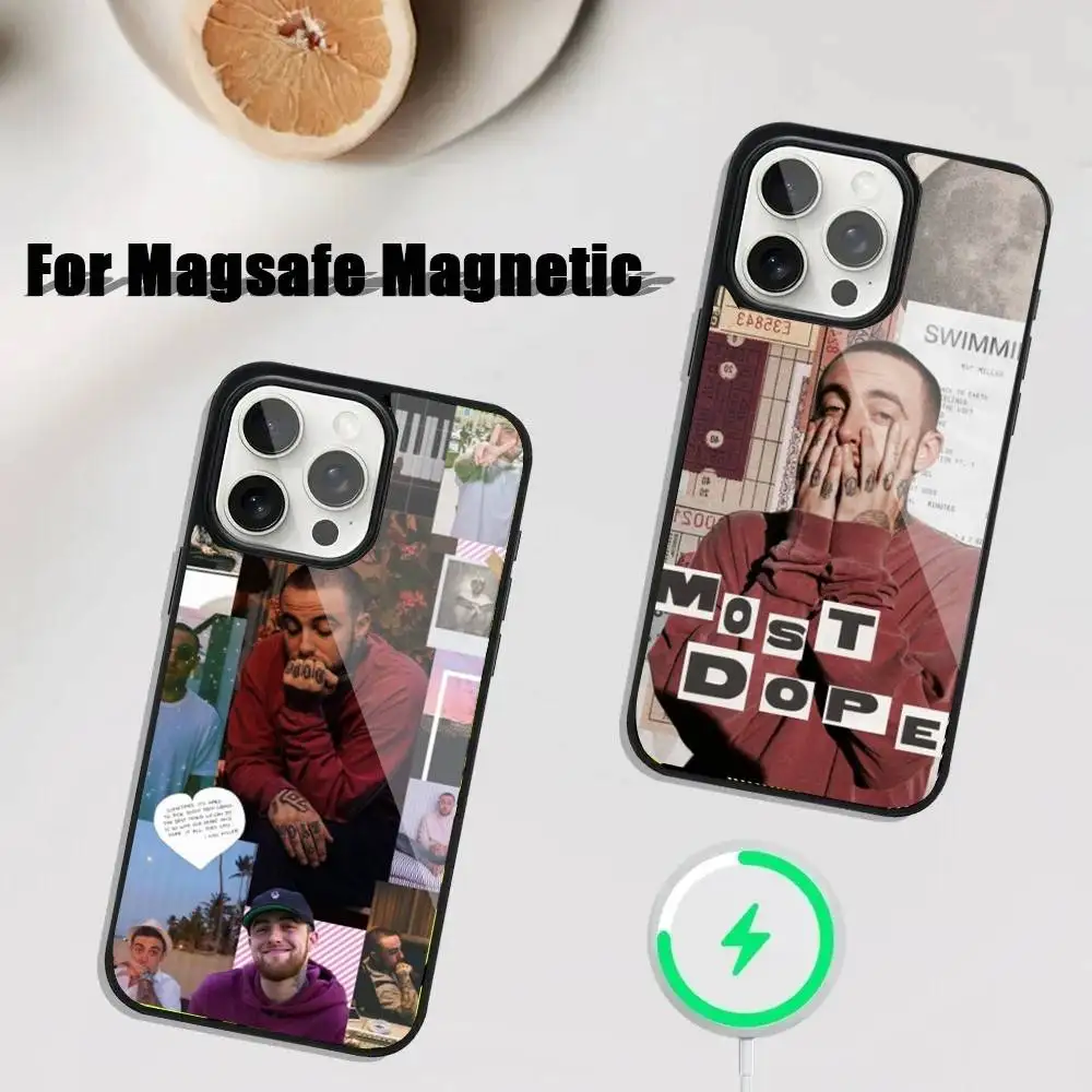 

Singer M-Mac M-Miller Phone Case For iPhone 16,15,14,13,12,11,Plus,Pro,Max Mini Magsafe Magnetic Wireless Charging