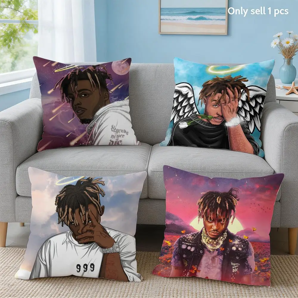 J-Juice The Party Never Ends W-WRLD Cushion Cover Short Plush Throw Pillow Cover Hidden Zipper Cutecore Sofa Bedroom Home Decor