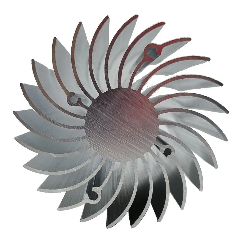 Customization Sunflower Heatsink Extrusion Aluminum Profile for Radiator