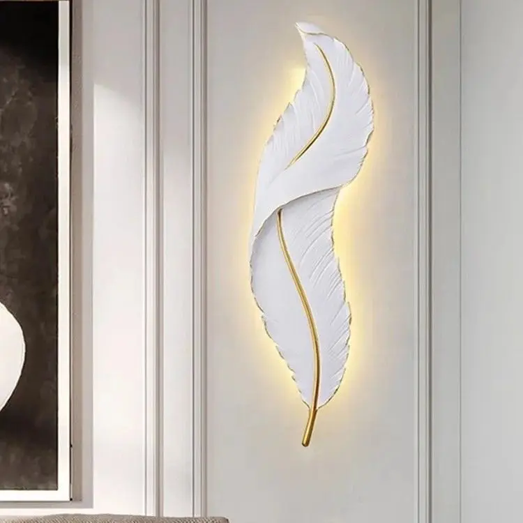 Simple modern led2024 creative living room sofa background wall light aisle entrance bedroom three-color dimming wall light