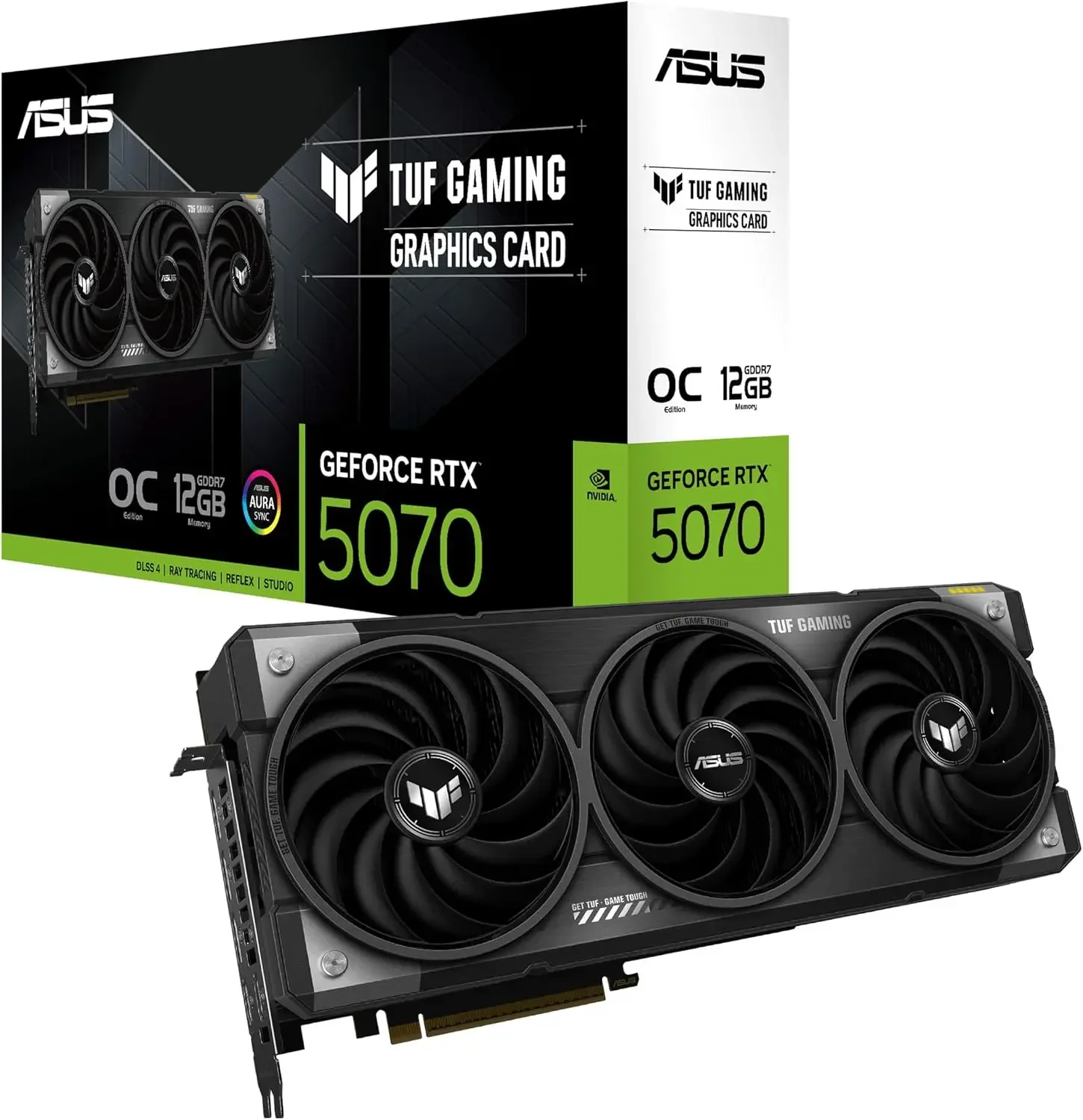

Совершенно новый. TUF Gaming GeForce RTX ™ Игровая видеокарта GDDR7 OC Edition 5090 32 ГБ (PCIe ® 5,0, HDMI ® /ДП 2.1, 3,6-слотовый, Militar