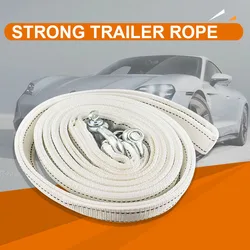 Atsafepro Tow Rope Anti-impact Belt Car Trailer Rope 10T 5m 7m Car Truck Suv General Tow Strap Automotive Accessories Tow Rope