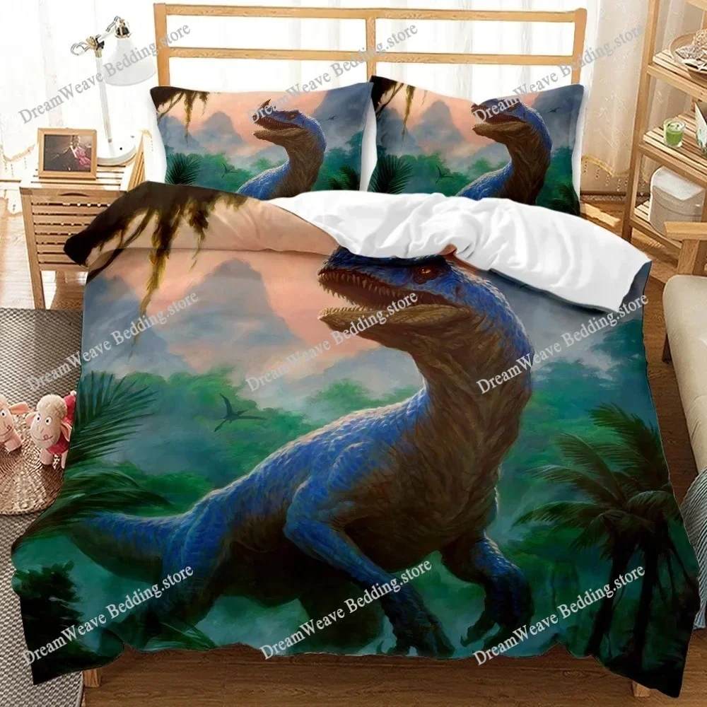 

Jurassic Dinosaur Bedding Set Single Twin Full Queen King Size Bed Set Aldult Kid Bedroom Duvetcover Sets bed sheet set 2025741