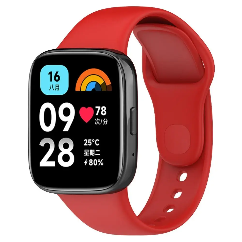 Correia de Substituição de Silicone para Redmi Watch 3, Active Smart Watch, Pulseira para Redmi Watch 3