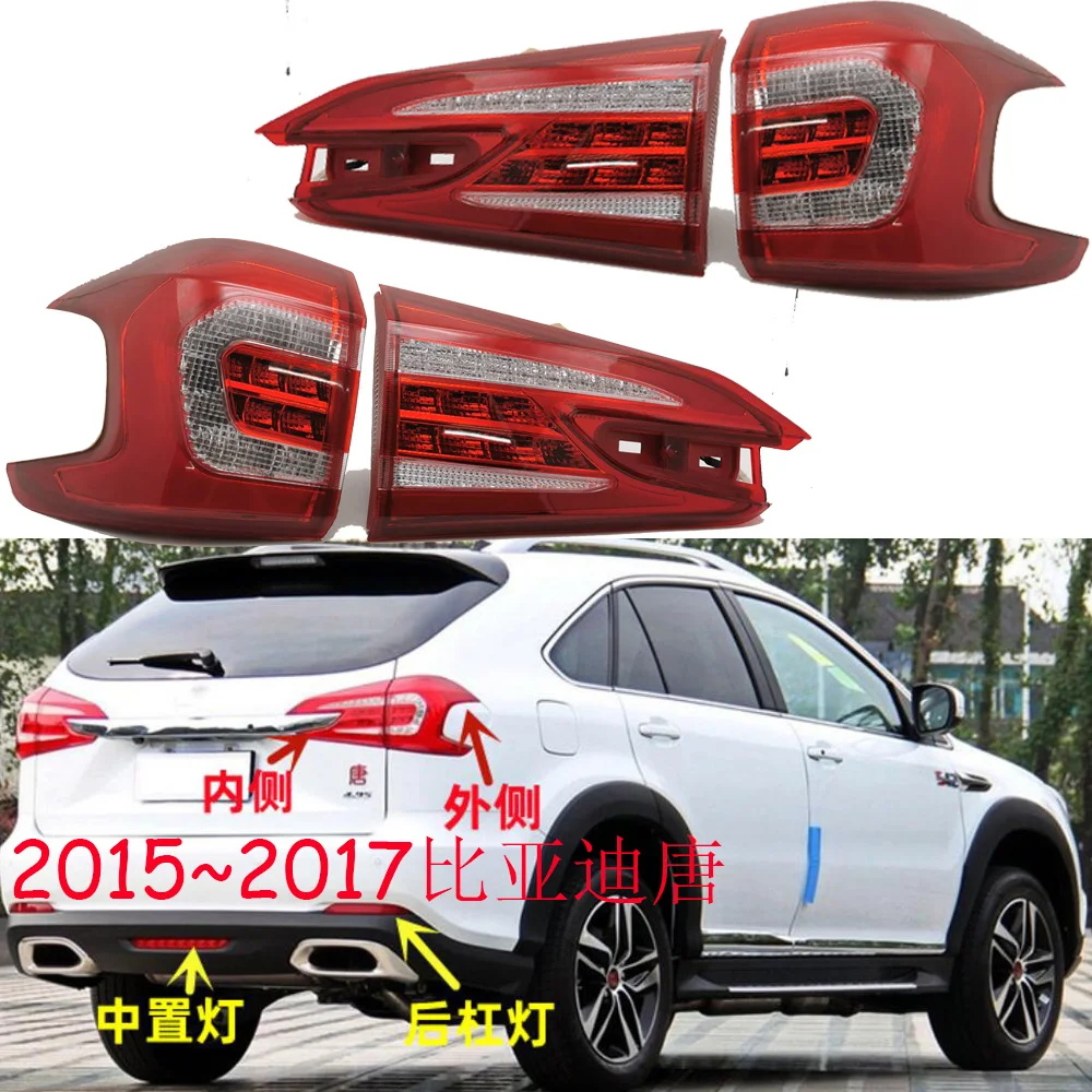 

1 шт. автомобильные аксессуары, бампер, задний фонарь для BYD tang, задний фонарь, задний фонарь 2015 ~ 2017y для BYD tang, противотуманная фара