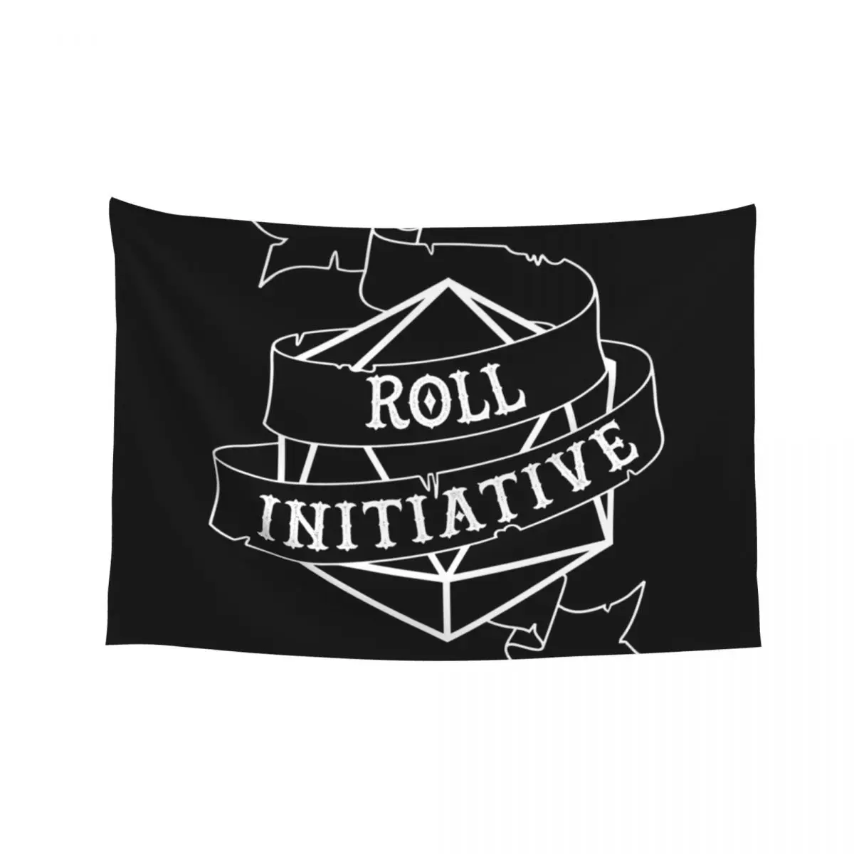 

Roll Initiative - white Tapestry Wall Coverings Room Decorating Aesthetic Aesthetic Home Decor Bathroom Decor Tapestry