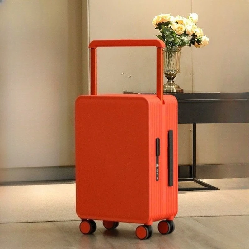 

New Wide Handle Suitcase Multi-functional High Stylish Popular Luggage Men Women Airplane Approved Large Capacity Travel Case