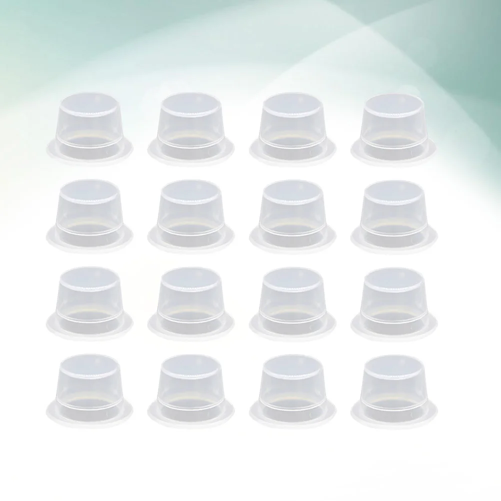 

200Pcs Pigment Ink Cups Clear Plastic for Tattoo Makeup Eyebrow Embroidery Professional Ink Kit Supplies Pigment Cups