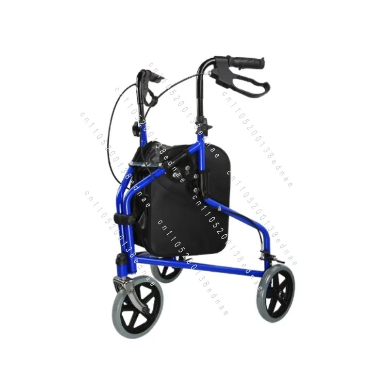 The Elderly Rehabilitation Assistant Trolley Shopping Foldable with Brake Walking Aid Driving Three Wheels