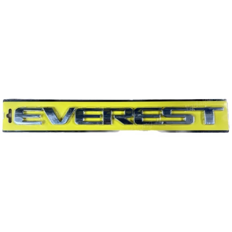 3D Hood Emblem Logo Letters Sticker With Glue Chromium Styling For FORD EVEREST Chrome Red Matte Black