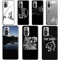 Carp Fish Fishing Rod Case For Xiaomi Redmi Note 12 Pro 11 8 9 10 Pro 9S 10S 11S 12S Redmi 12C 10C 9C 10A Cover