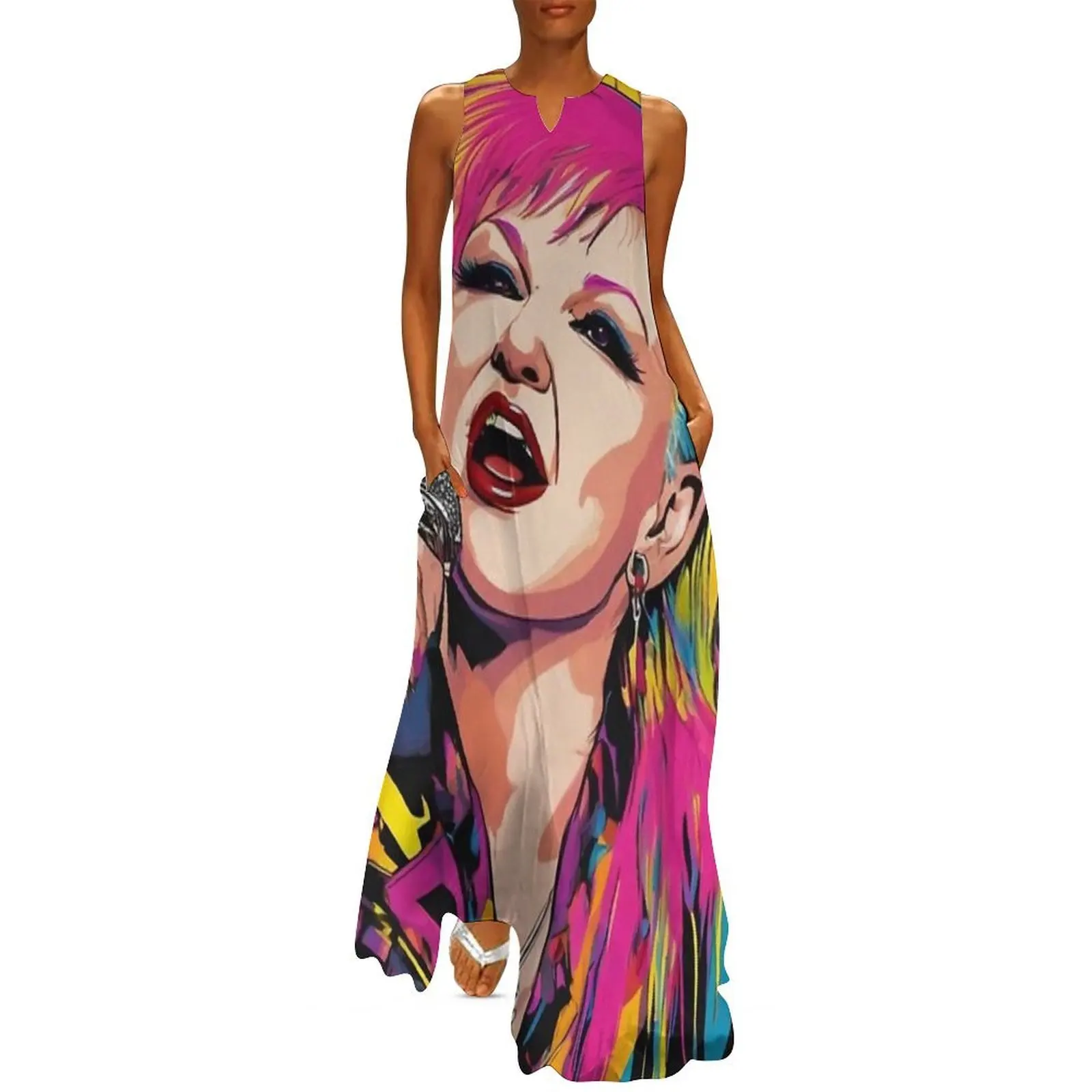 

Cyndi Lauper Long Dress dress summer women's clothing summer 2025 novelties evening dress woman summer daily