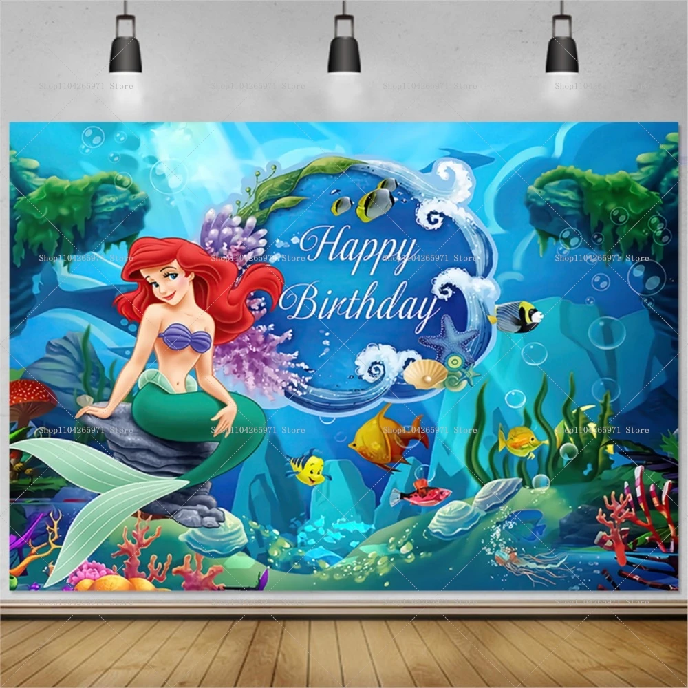 Baby Food Plan - The Little Mermaid Theme Backdrop Ocean