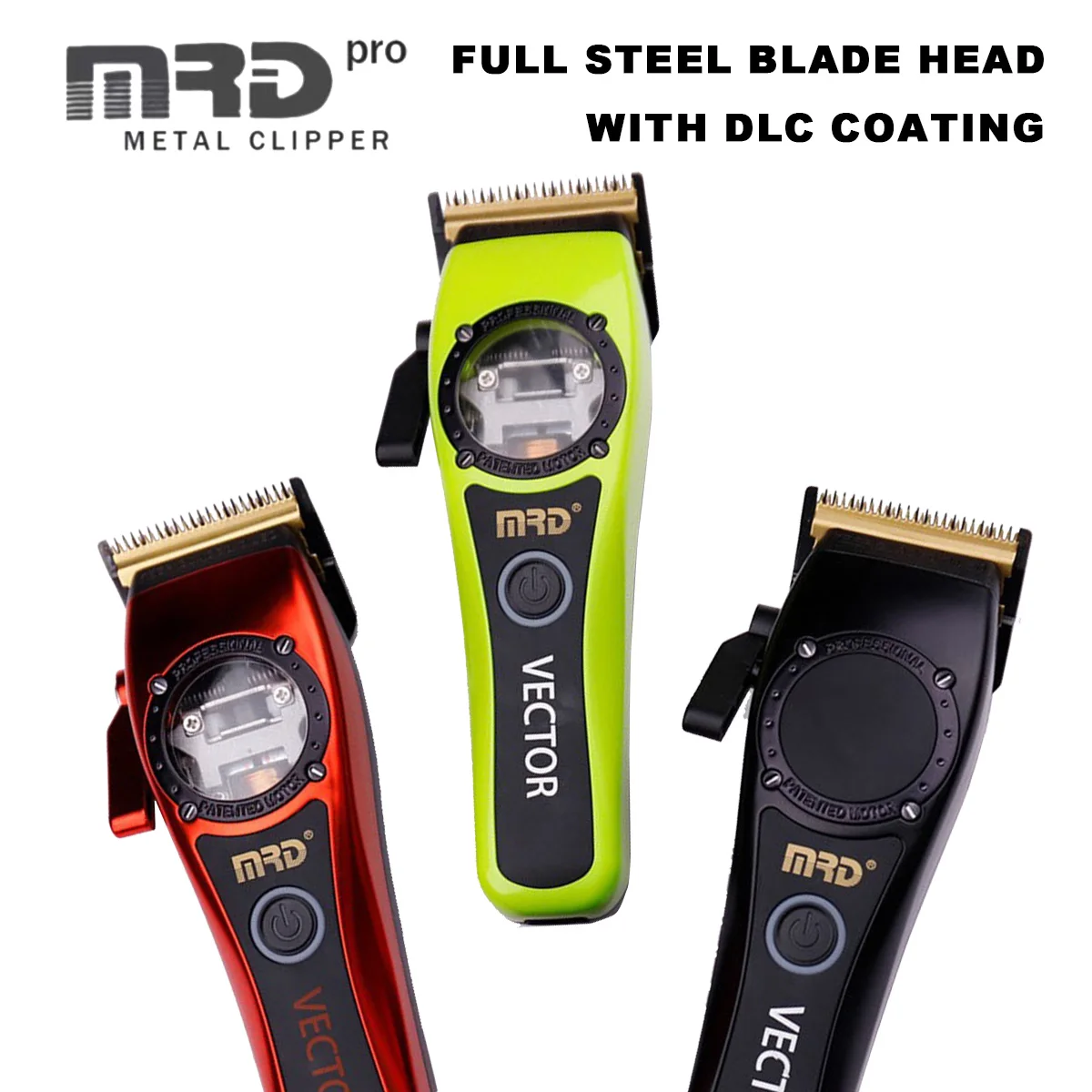 

MRD HC-999 Hair Clippers,Professional Vector Motor Hair Clipper with Intuitive Torque Control,3 Modular Lids Men's Hair Clipper