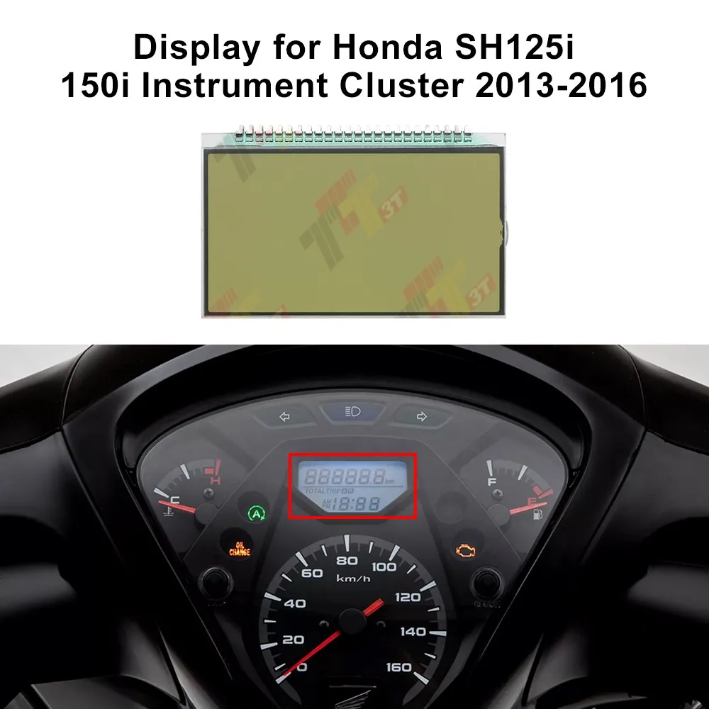 Motorcycle Display for Honda SH125i SH150i SH300i Scooter Instrument Cluster Speedometer LCD Screen Repair view 4