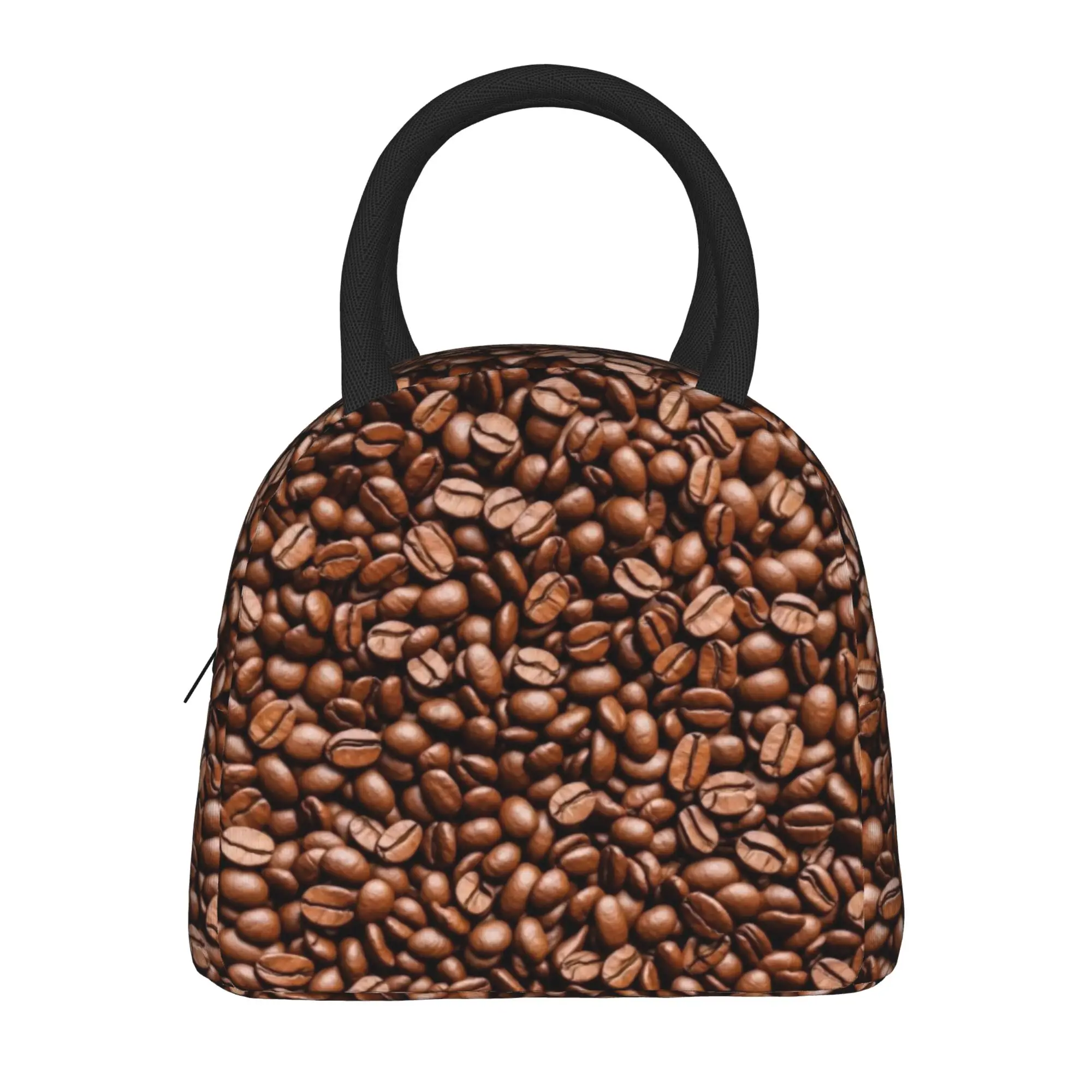 Insulated Lunch Bags Coffee Beans Product  Lunch Food Box Y2K Thermal Cooler Lunch Box For School