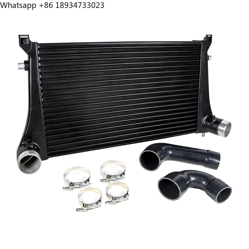 

70MM Competition Intercooler for VW MK7 GTI Golf R VAG 1.8T 2.0T 8V A3 S3 (Black)