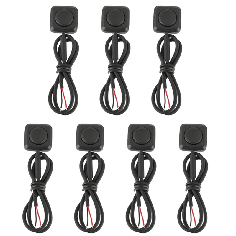 

A76X-7Pcs Momentary Push Button On Off Switch 12V 24V Mini Button Switch For Car Horn, Industrial Control, Electronics Experimen