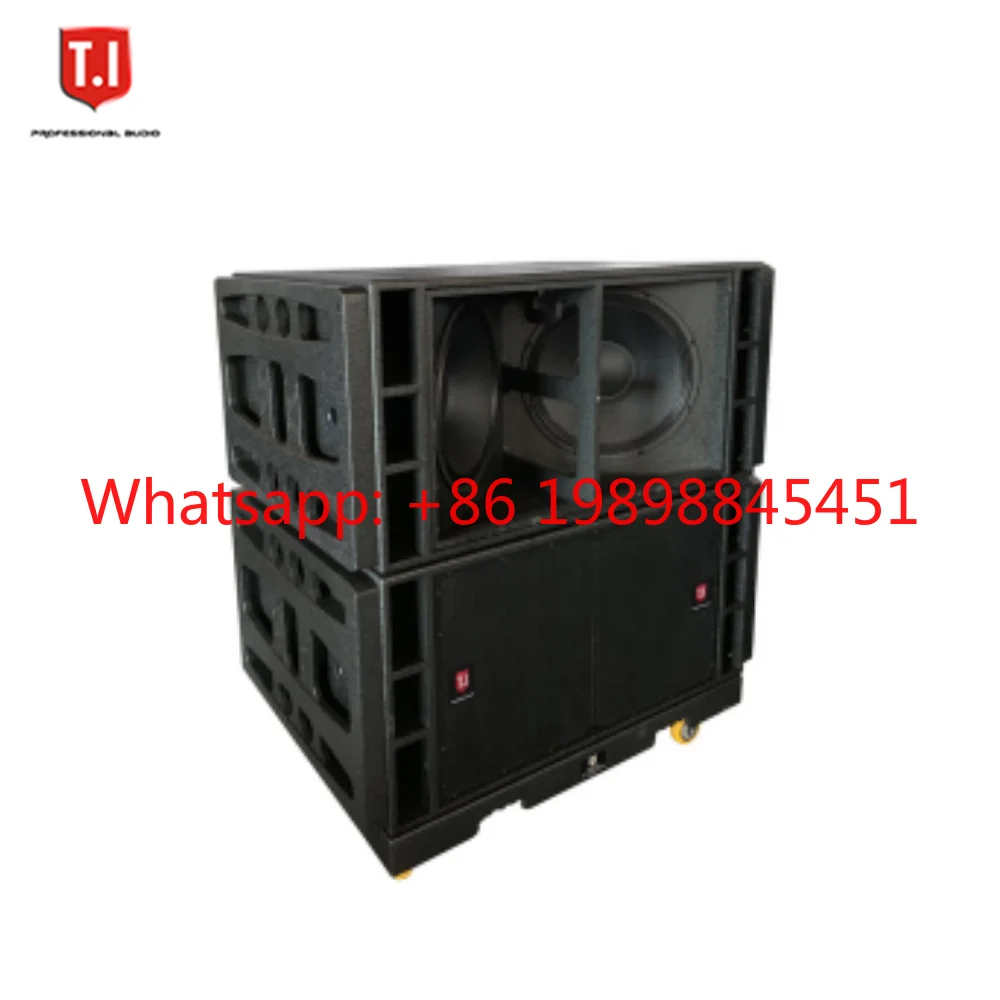 3000W RMS/5000W Peak Subwoofers for Concerts  Pro Audio T-218 Professional Dual 18-Inch Sub-bass System
